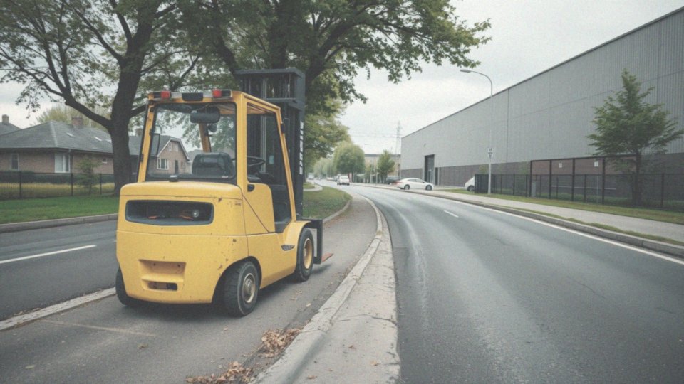 Jakie przepisy regulują jazdę wózkiem widłowym po drogach publicznych?