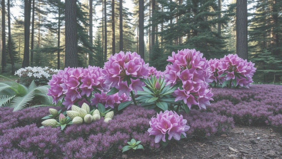 Jakie rośliny najlepiej komponują się z rododendronami?