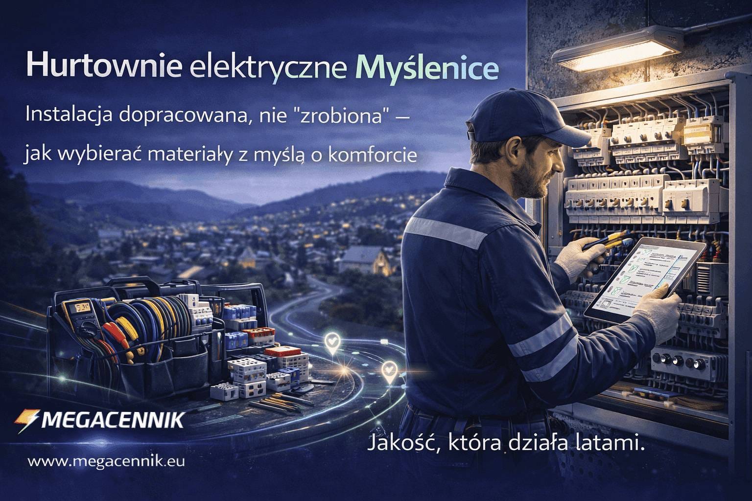 Hurtownie elektryczne Myślenice: instalacja dopracowana, nie „zrobiona” — jak wybierać materiały z myślą o komforcie i serwisie